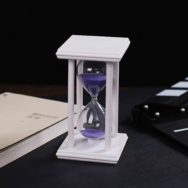 Popxstar  30/60 Minutes Hourglass Kitchen School Modern Wooden Sandglass Home Decoration Gift