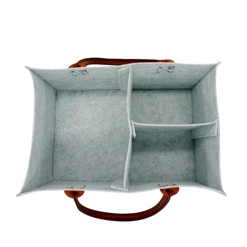 Multi-funktion Schreibtisch Magazin Lagerung Tasche Filz Tuch Büro Schreibtisch-Organizer Tragbare Baby Windel Lagerung Tasche Windel Halfter