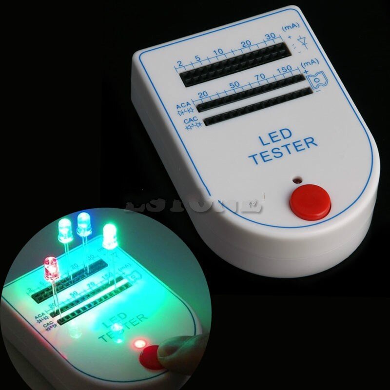 Draagbare Led Tester Test Box Mini Light-Emitting Diode Gloeilamp 2 ~ 150mA