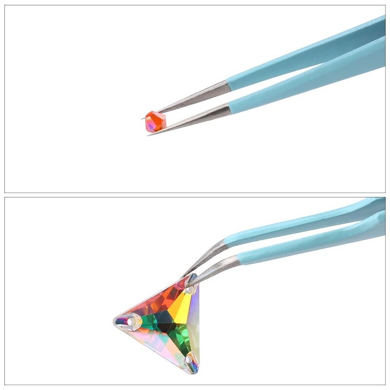 Snoep Kleur Roestvrijstalen Pincet Macaron Kleur Sticker Tool Wimper Extension Wees Nipper Clip Manicure Nail Art Tool