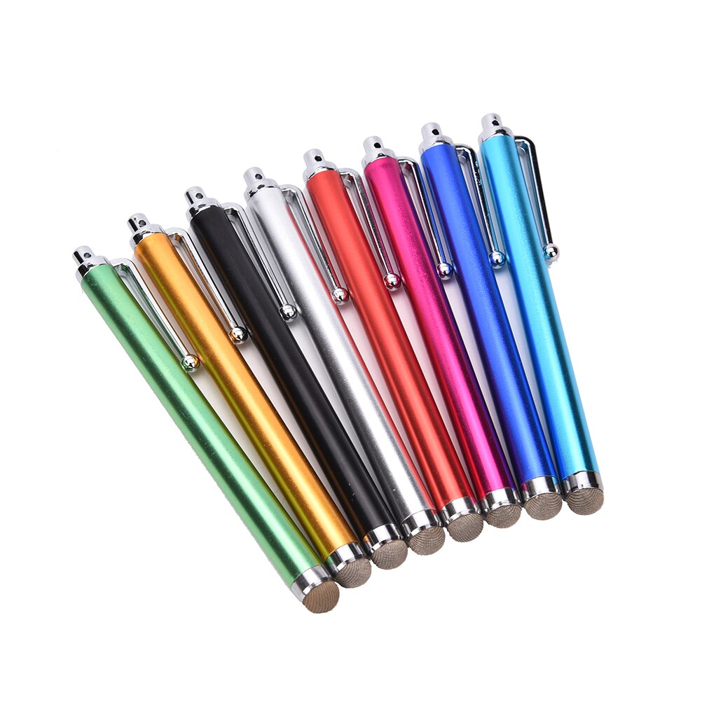 5pcs 11cm Metal Touch Pen Smart Phone Screen Stylus Blue Violet Color for iPhone Tablet Smart Phone Capacitor Touch Pens Stylus