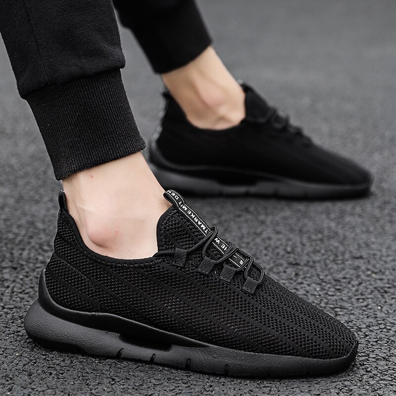 Valentino Zwarte Leren Lage Sneakers Black Heren