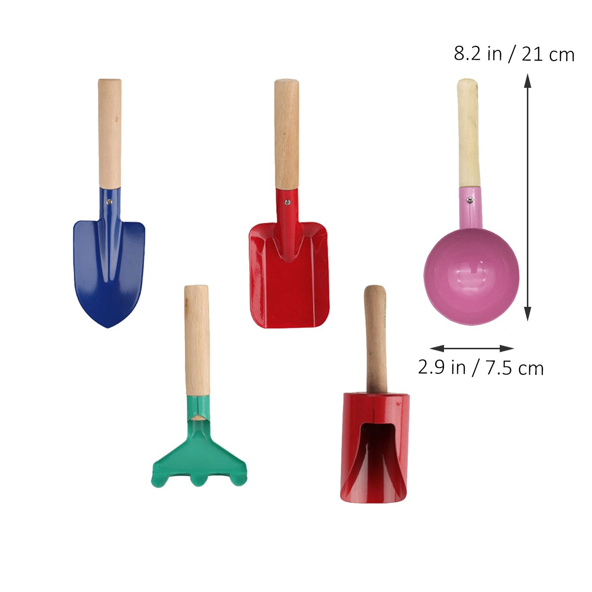 1 Set Kids Hand Planting Tools Kid Gardening Rake Tools Kid Gardening Shovel Tools