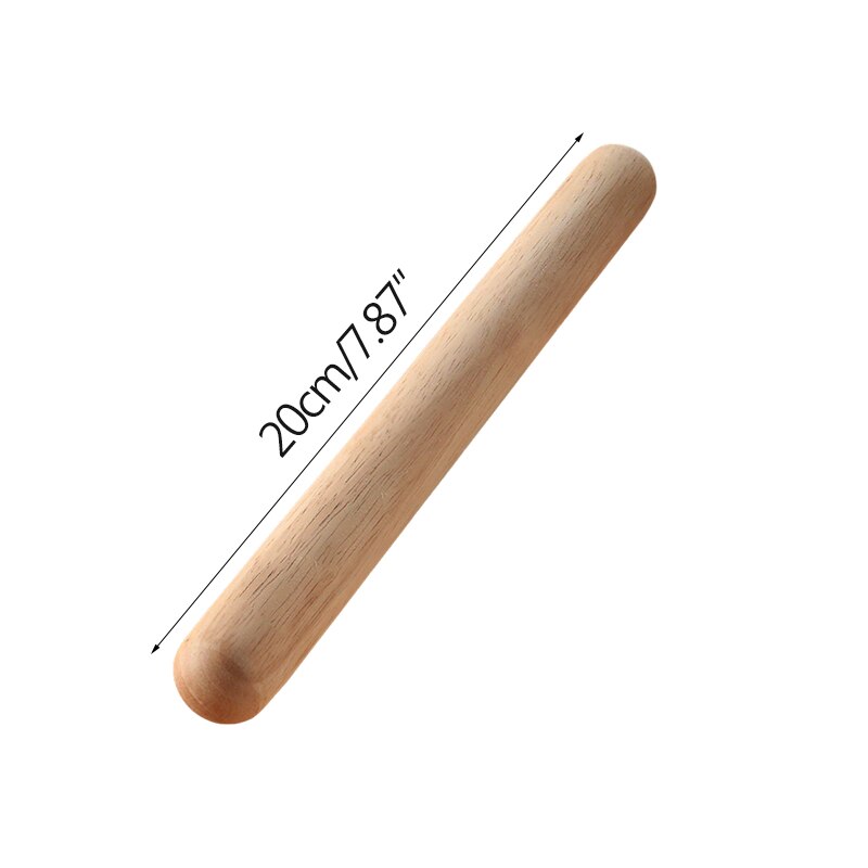 1pc märken träkavel för bakning köksredskap tillbehör tillbehör dumpling nudlar kaka paj verktyg: 20cm