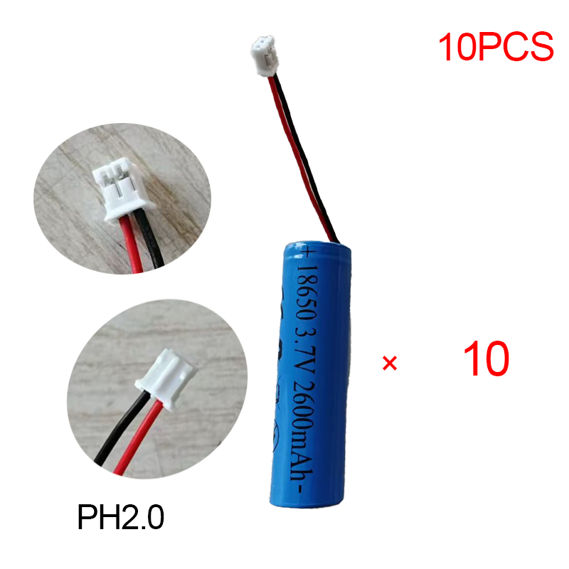 1S1P 18650 wiederaufladbarer Lithium-Akku, 3,7 V, 2600 mAh, geeignet für elektrische Zahnbürste, Bluetooth-Lautsprecher, 3 7 V wiederaufladbar: Orange