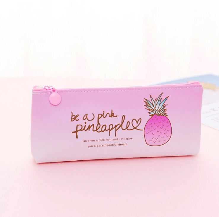 1pcs Canvas Geometric Pencil Case School Color Cute Kawaii Simple Striped Grid Solid Pencil Bag Pouch Students Office Supplies: 278