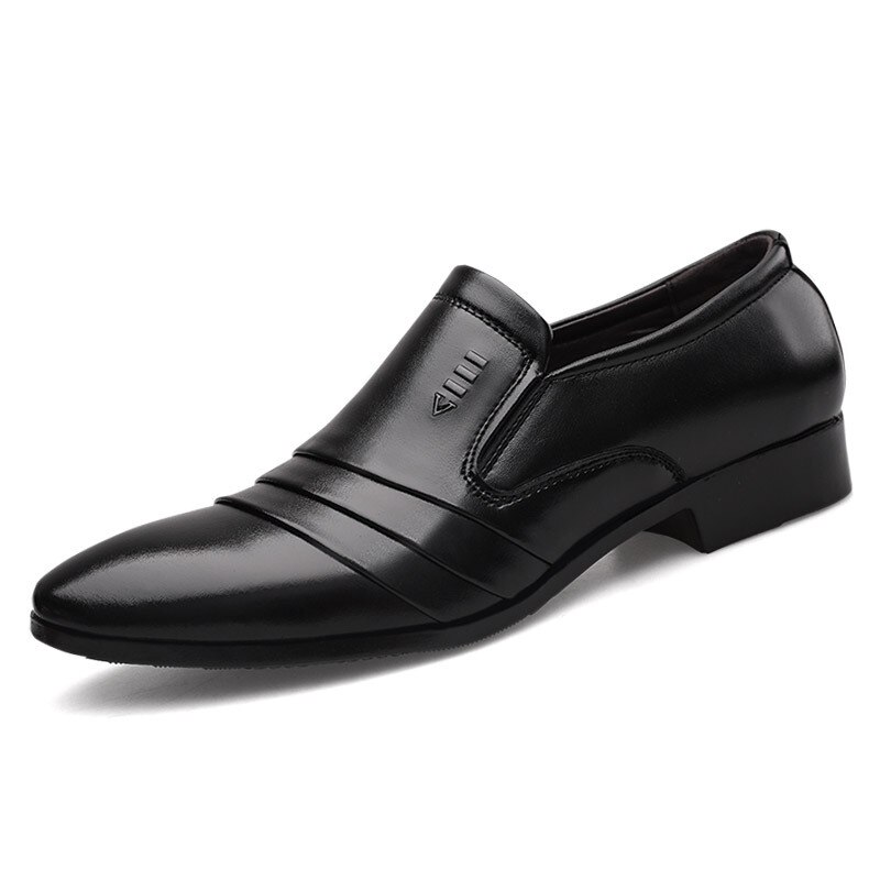 Mazefeng hommes chaussures en cuir mâle chaussures décontractées robe richelieu chaussures printemps bottines Vintage classique mâle décontracté en cuir baskets: 2 / 10