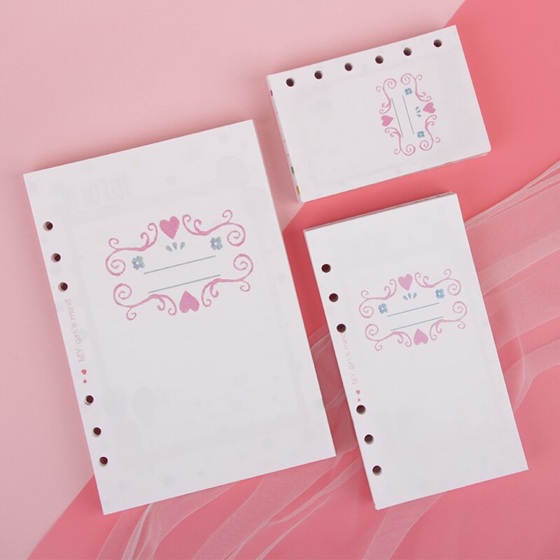 Fromthenon mignon ensemble de papier de remplissage pour A5a6a7 spirale cahiers Kawaii journal recharge Agenda planificateur organisateur noyau intérieur