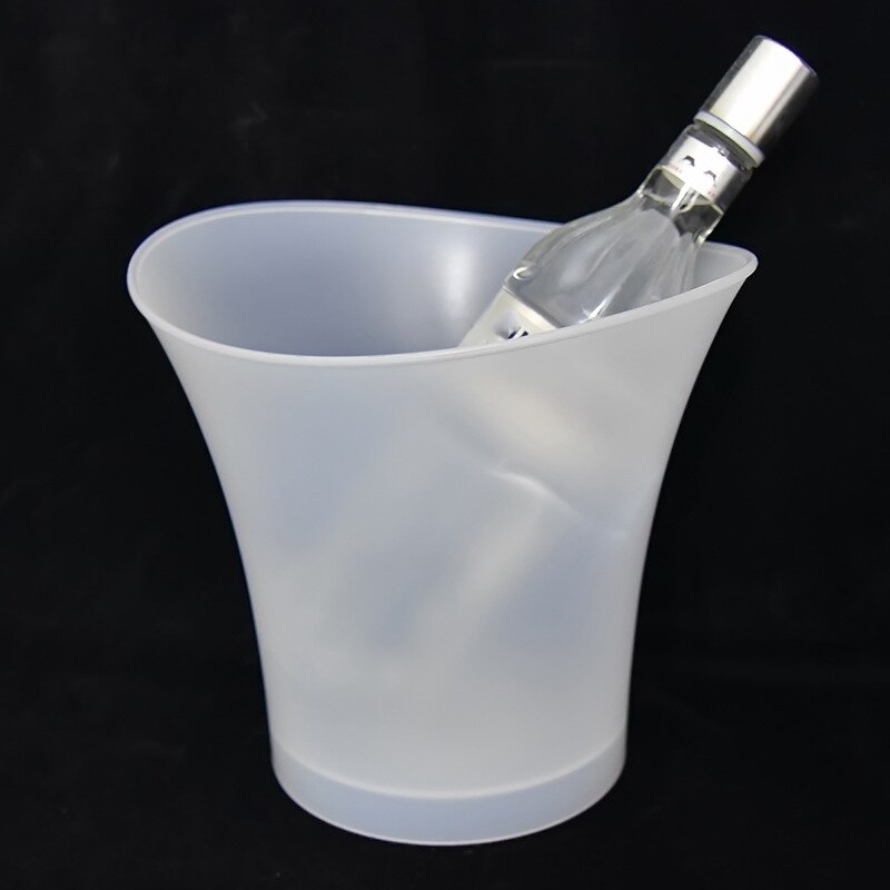 5L Waterproof Plastic LED Ice Bucket Color Bars Nightclubs LED Light Up Champagne Beer Bucket Bars Night Party