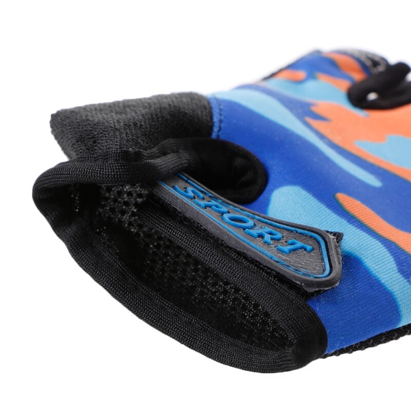 2018 nova chegada crianças luvas metade dedo respirável skate equitação anti deslizamento luvas ao ar livre
