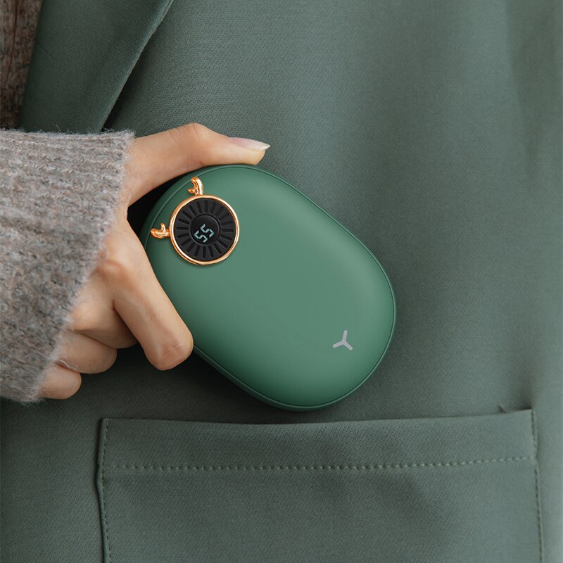 Handwarmer powerbank 2 in 1 usb mini powerbank winter handwarmer warmtekussen usb oplaadbare verwarming met digitaal display