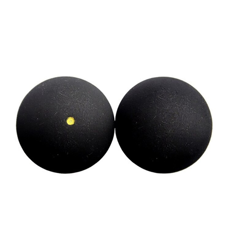 2 stk/parti squashbold to gule prikker en prik blå rød gul lavhastigheds sports gummibolde spiller 4mm turnering