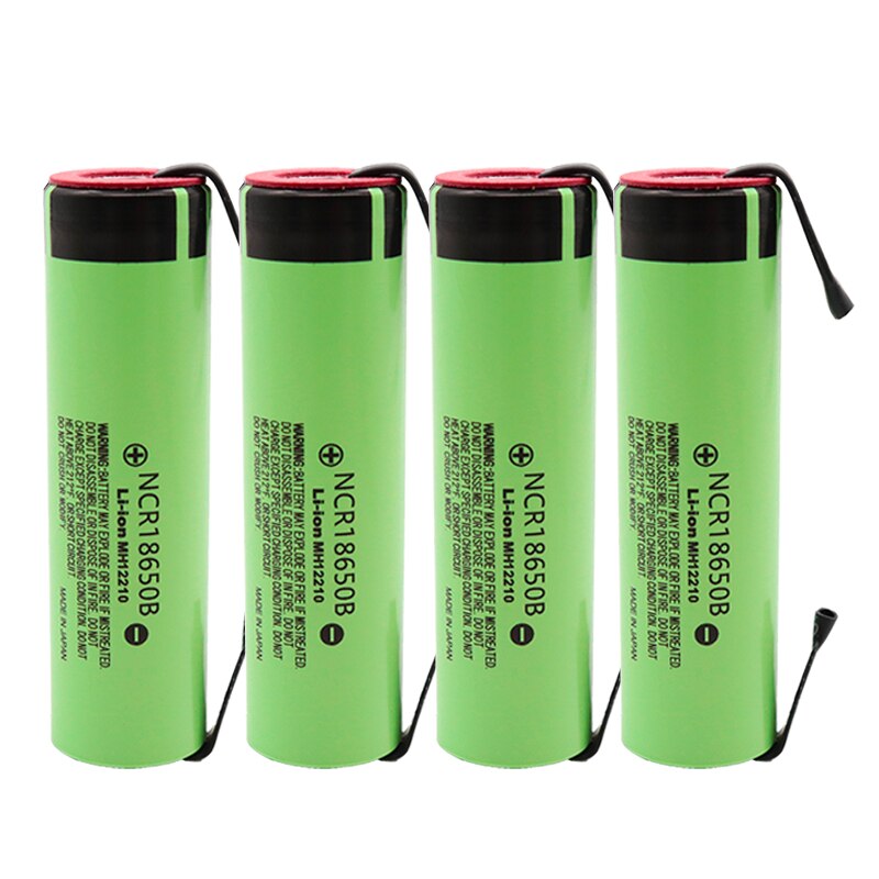 Original 18650 Battery NCR18650B 3.7V 3400mah 18650 Lithium Rechargeable Battery Welding Nickel Sheet batteries