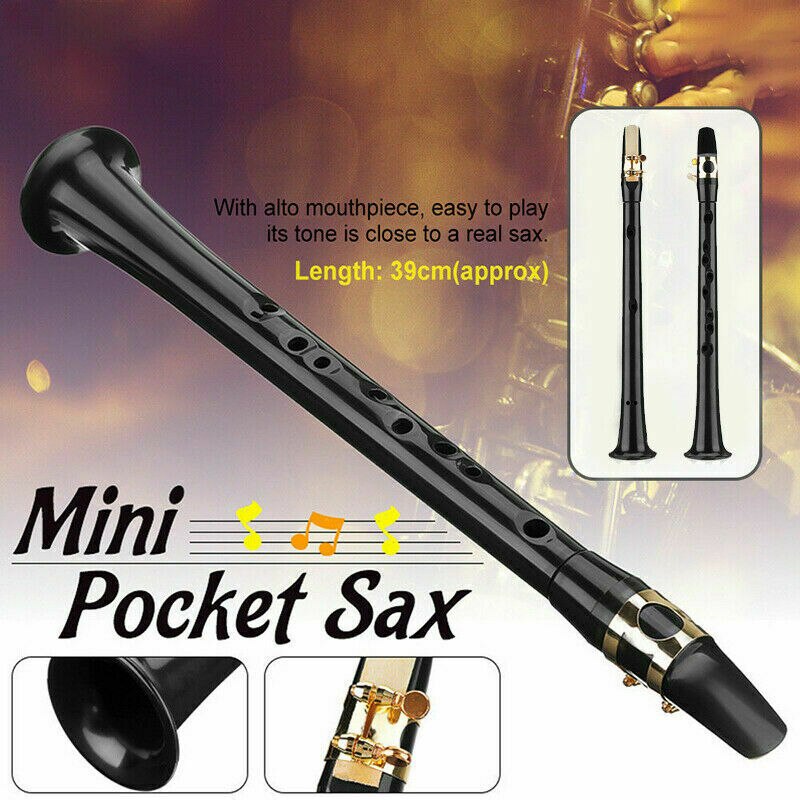 Portable Mini Pocket Saxophone Little Sax Alto Mouthpiece Simple Musical Instrument N66