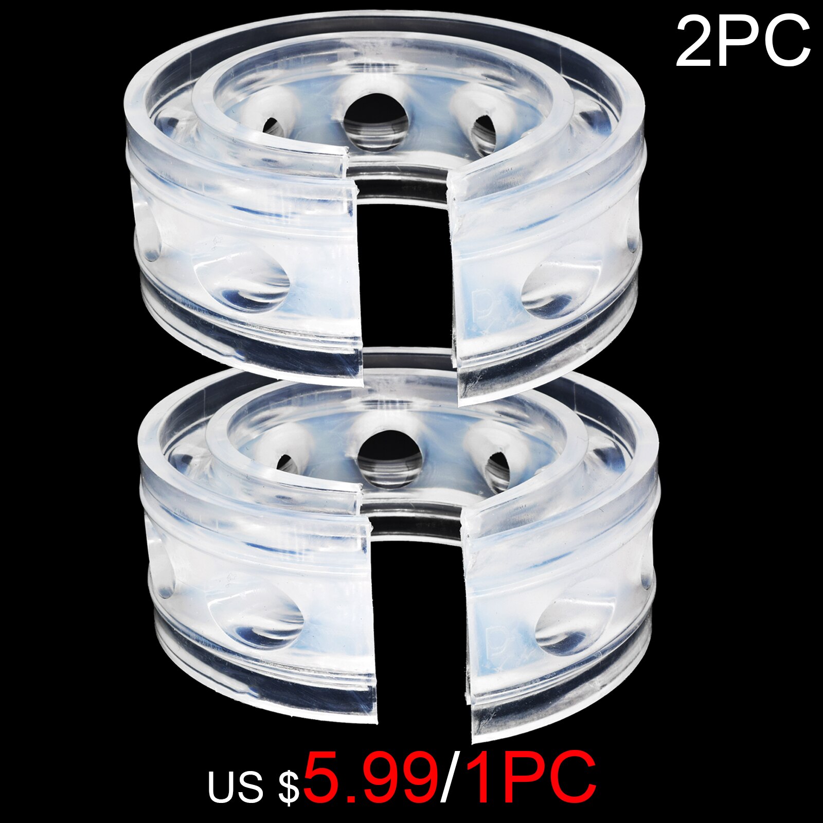 21Mm Auto Schokdemper Buffer Bumper Kussen Power Springs Protector Universele Voor Mazda 3 Hilux Ranger K5 Crown Prius megane: 2Pc