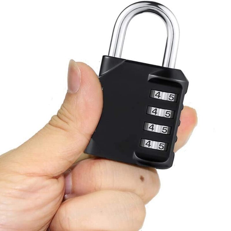 3 PCS Combination Padlock cut resistance Lock Waterproof 4-Digit Combination Lock for Door School, Gym, Outdoor Shed Locker