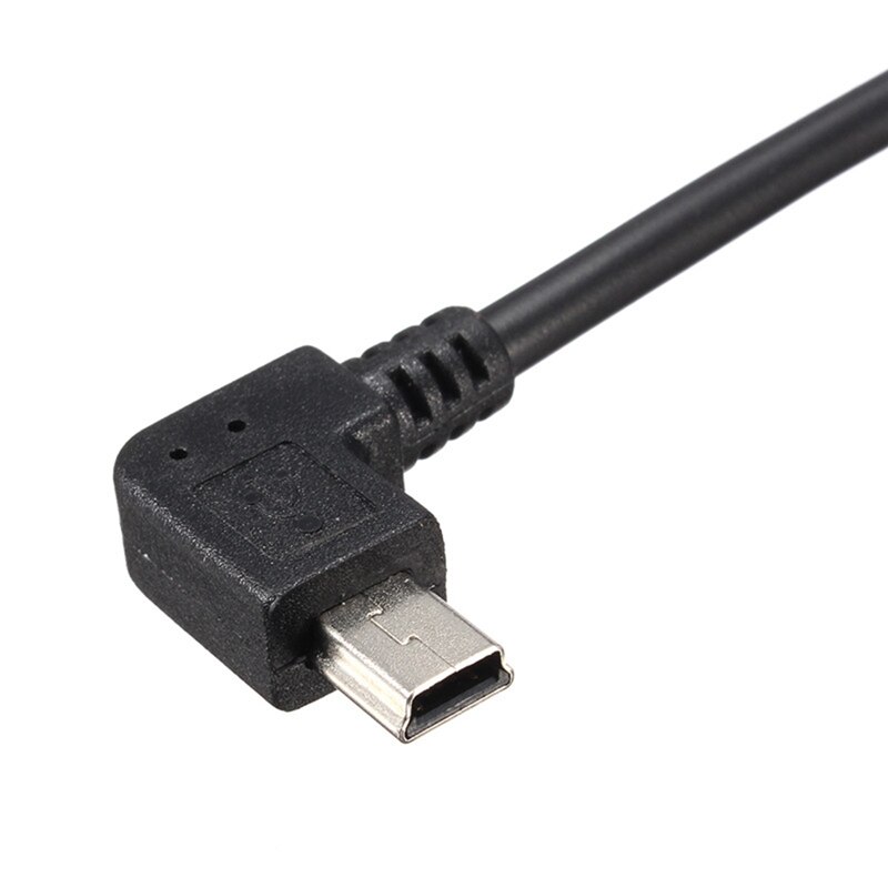 LEORY 25 cm 90 Graden USB 2.0 Male A Naar Mini USB 2.0 Male B Data Sync Charger Kabel Voor camera MP3 GPS HDD