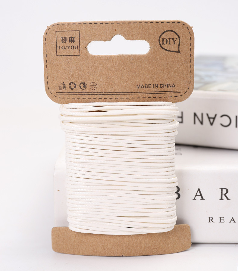 10m 1,5mm encerado hilo de poliéster cable Multi-Color Lino cadena cordón macramé cable del hilo de rosca para pulseras llaveros de hacer: 9