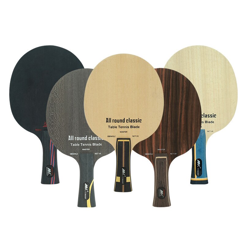 Table Tennis Racket Soleplate Ebony 7 Nano Carbon King Hurricane Super ZLC Carbon Fiber Blue Black Aromatic Carbon ALC -40