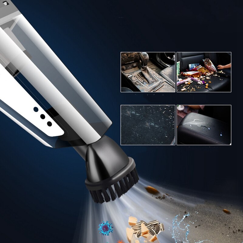 Car Vacuum Cleaner Handheld DC 12V 120W Cordless Wet and Dry Dual Use Auto Portable Vacuums Cleaner for Home Office