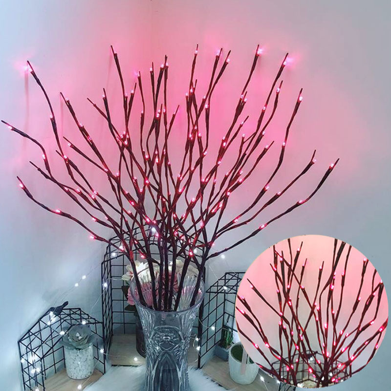 5 Pcs Simulatie Boom Tak 20 Led Light String Christmas Decoraties Voor Huis Kerstboom Decoraties Jaar Decor: D