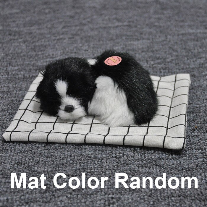 Auto Ornamenten Pluche Simulatie Slapende Hond Puppy Dashboard Decoratie Auto Interieur Home Decor Meubels Accessoires: GRIJS