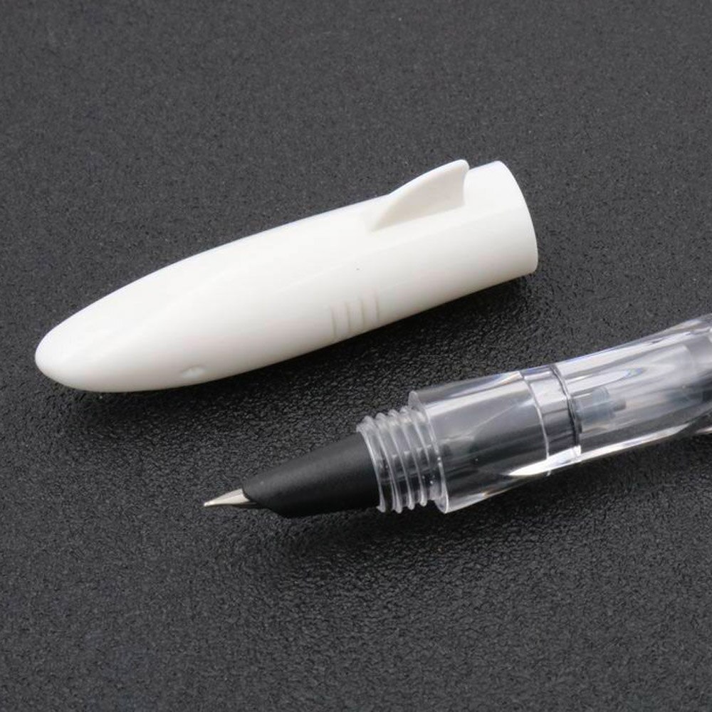 Jinhao shark Stijlvolle en kleurrijke plastic F Nib Vulpen: WHITE