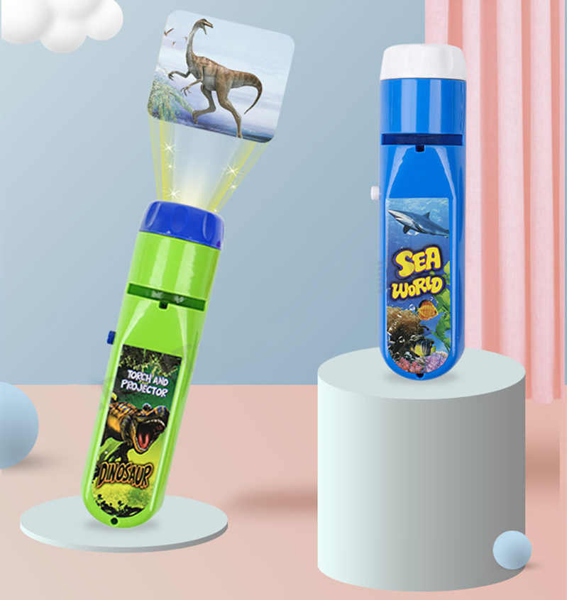 Projectie Zaklamp Kinderen Projector Licht Leuke Cartoon Speelgoed Night Foto Licht Bedtime Leren Leuk Speelgoed
