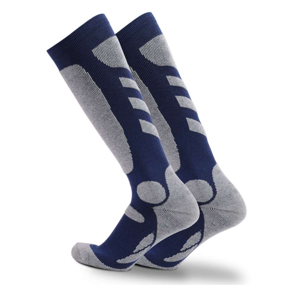 2 paar thermosocken für damen und herren, freundlicher, dicke baumwolle, warm, wintersocken, fahrradsocken, draussen-snowboardsocken, wandersocken, beinwärmer: L / Xl