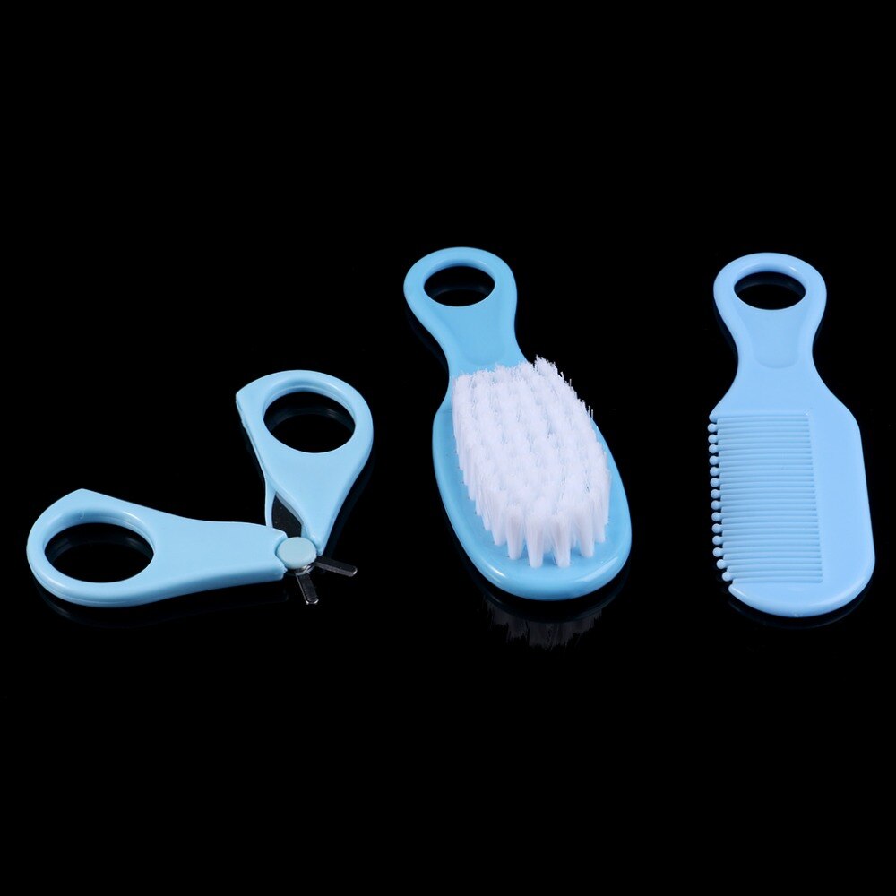 1 ensemble bébé toilettage brosse peigne ciseaux -né enfants soins infirmiers coupe-ongles coupe-ongles sûr Portable cheveux tête masse