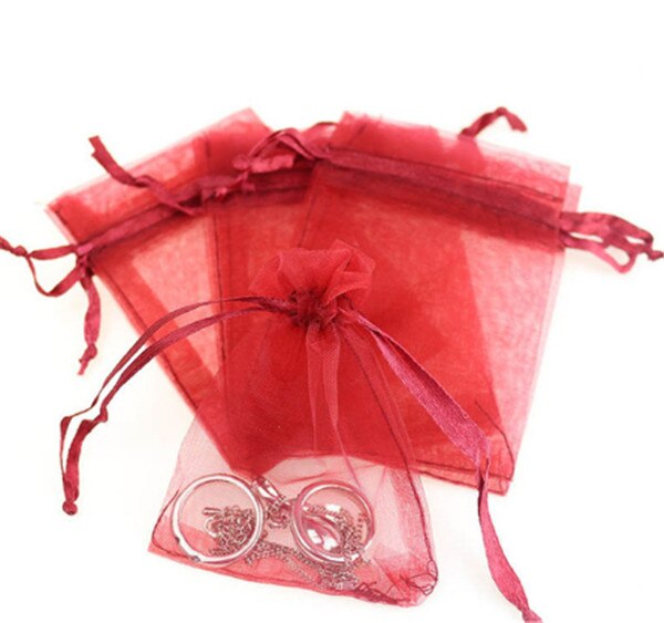 20 pcs/lot Organza Bags Wedding Pouches Jewelry Candy Cookie Packaging Bags Nice Bag Event Party Packing Supplies: 9