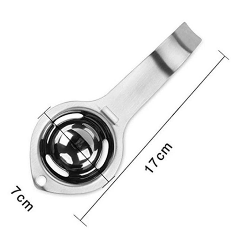 Roestvrijstalen eiwitscheider, eidooierfilter, keukenaccessoires, scheitrechter, lepel, eiverdeler