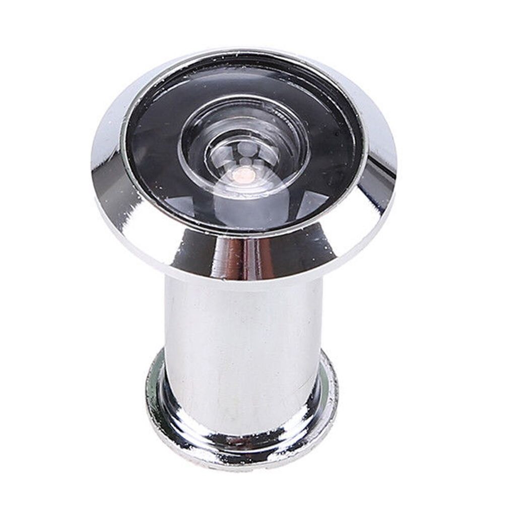 Duurzaam Koper Deur Eye Kijkgaatje Deur Kijker Privacy Cover Home Security Anti-Diefstal Apparaat: Silver