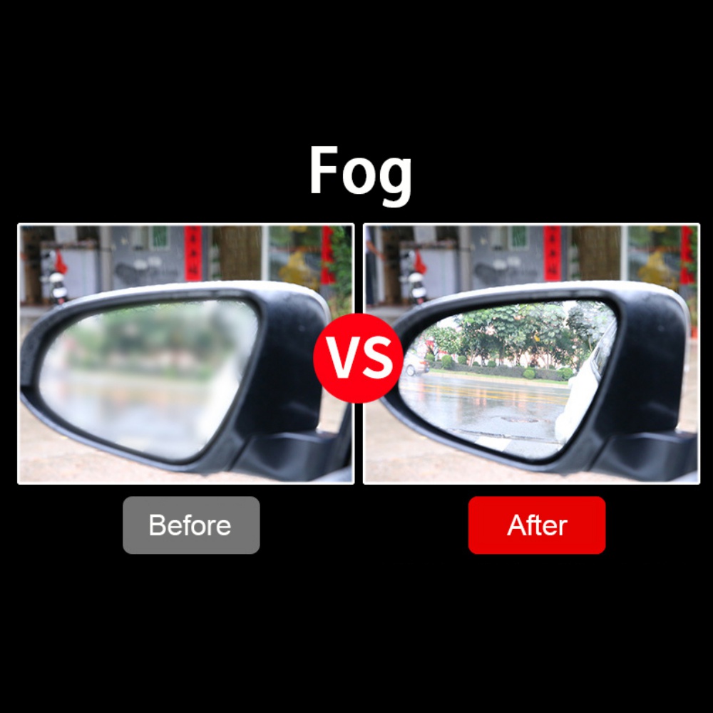 4 stk bil bakspejl film anti tåge vindue klar regntæt bakspejl beskyttende blød beskyttende film auto vinduesfolier
