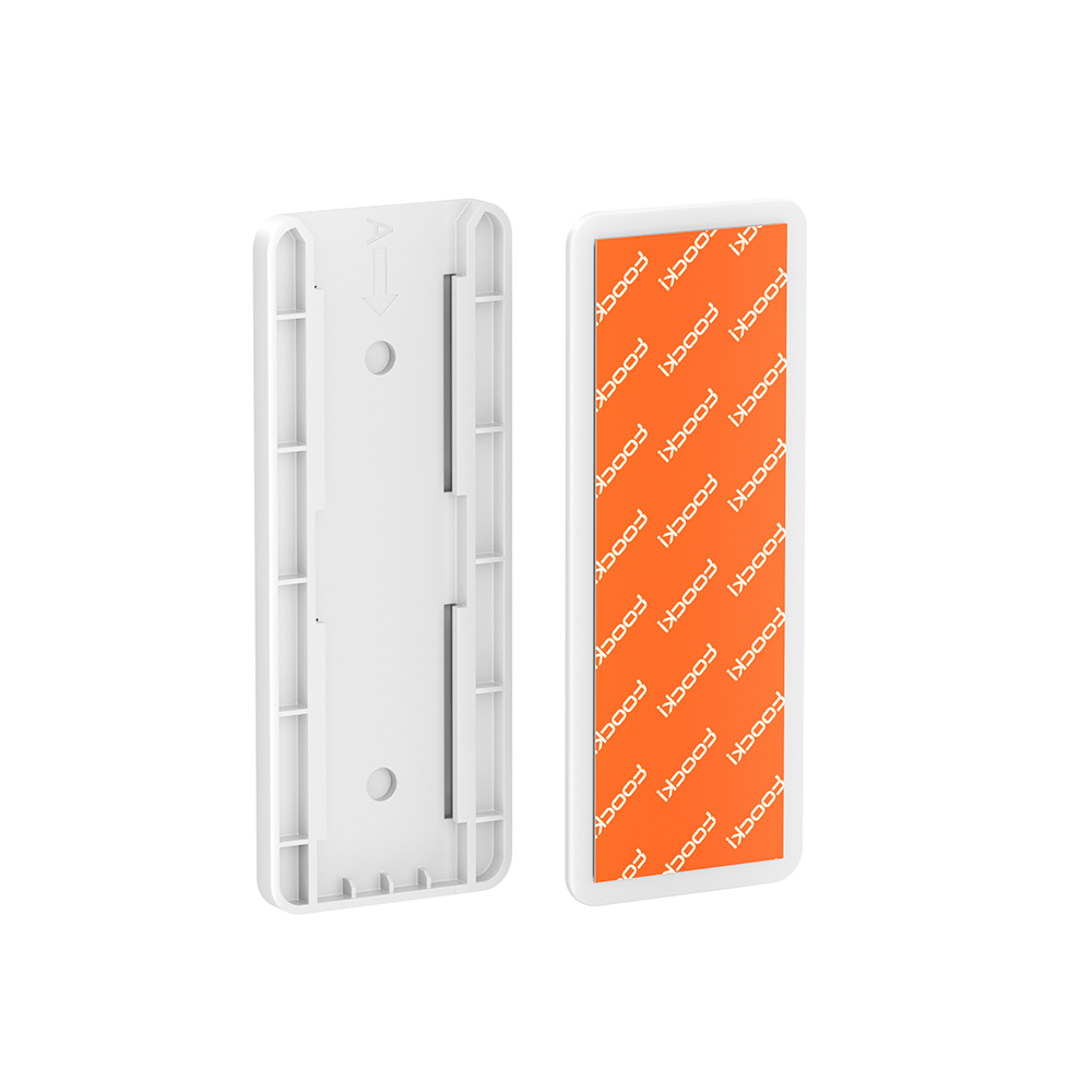 Toocki Punch-Free Power Strip Holder Wall-Mounted Plug Fixer Socket Sticker Fixator Home Power Organizer For Kitchen Home Office: WHITE