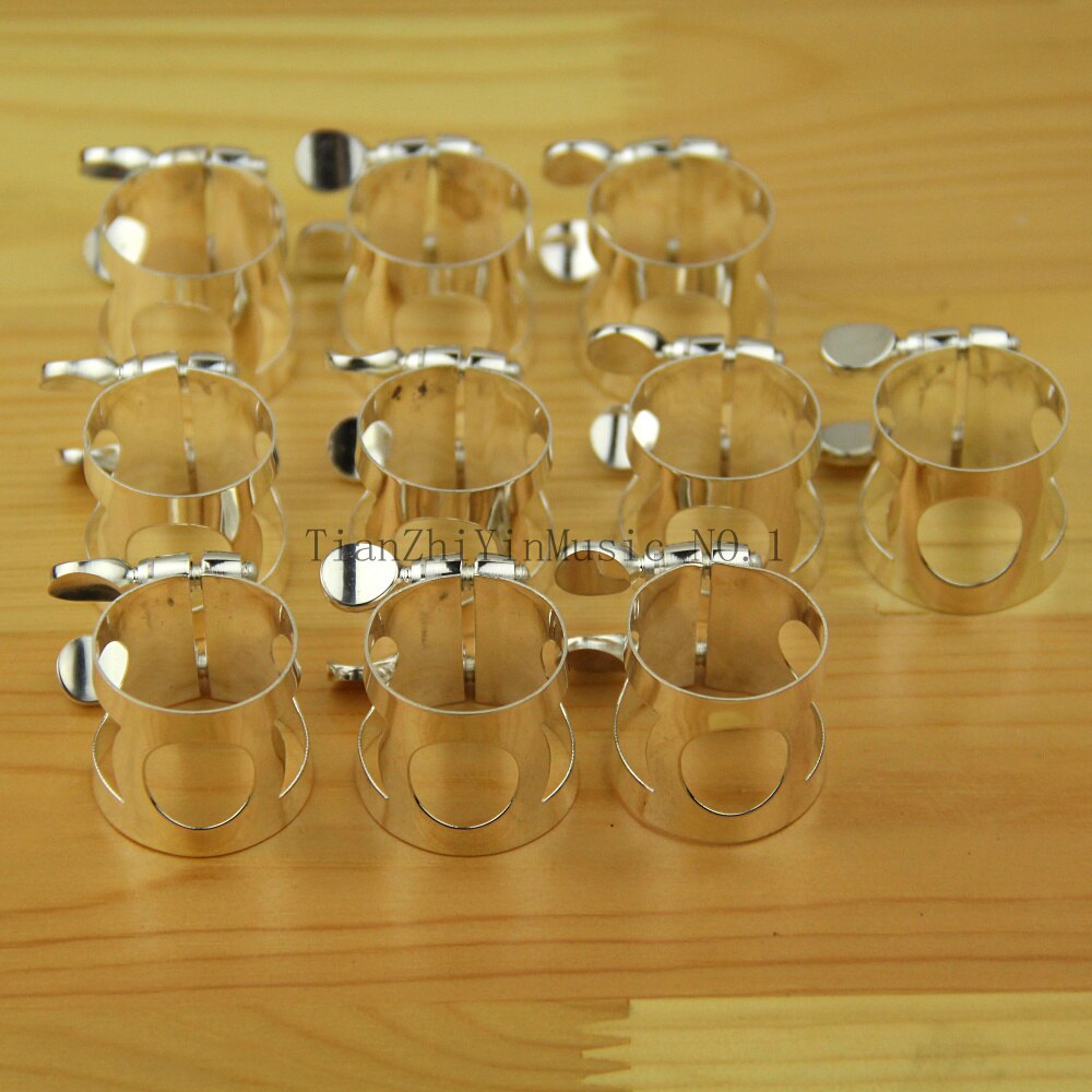 Clarinet parts bB Clarinet ligature 10pcs Silver plafe