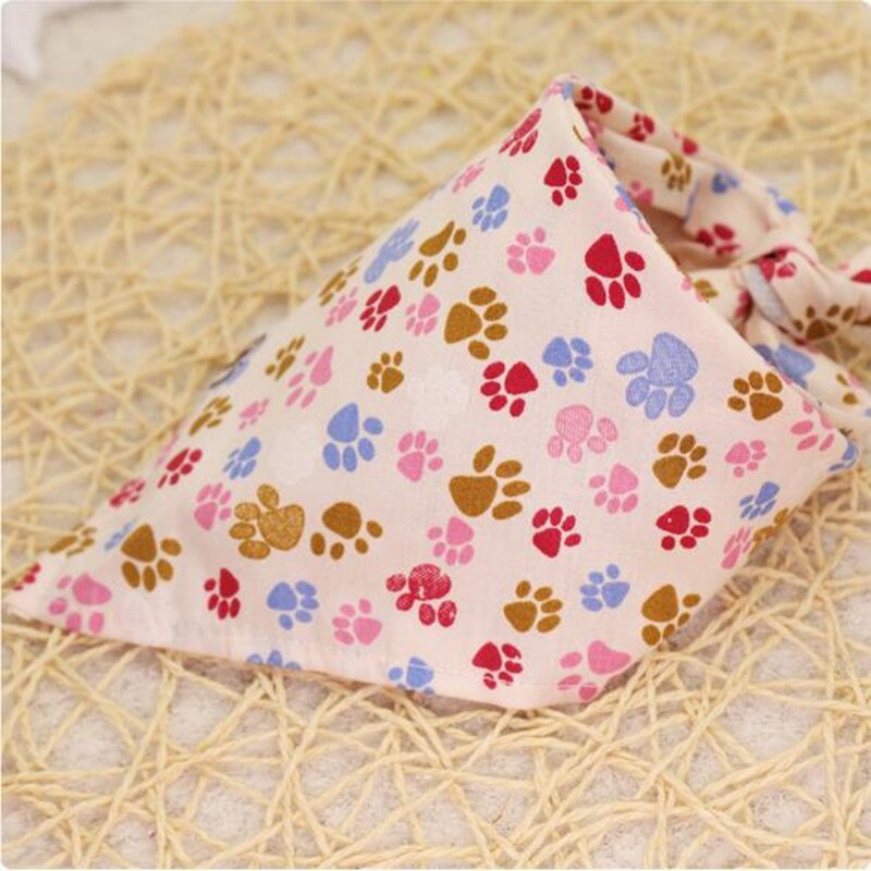 50pc/ lot bomull katt hund bandanas för små stora hundar halsdukar krage haklappar husdjur hund grooming tillbehör