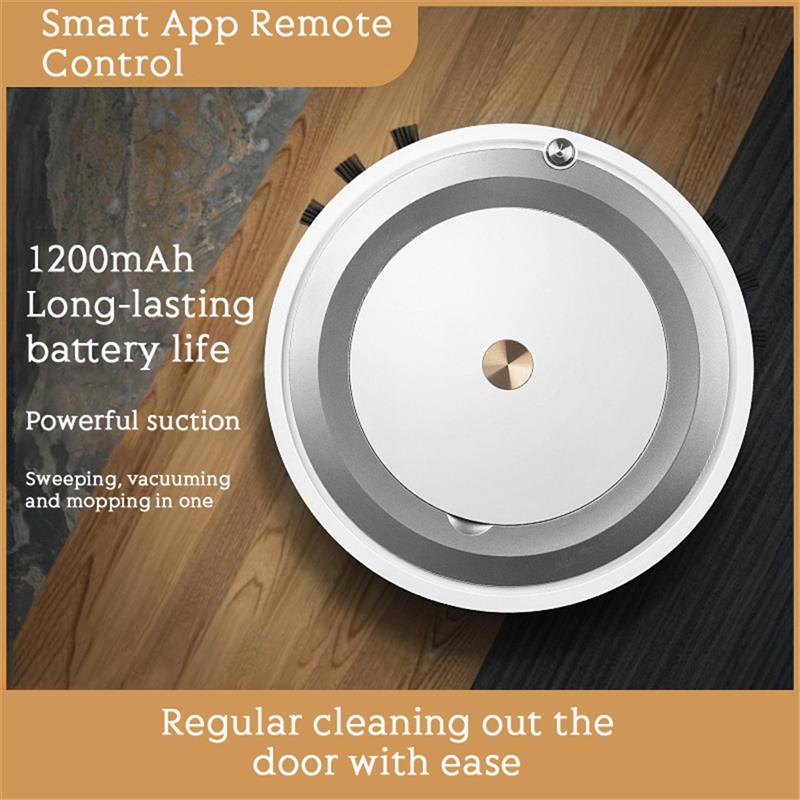 Smart Sweeping Robot Auto Vacuum Hair Dust Remover APP Control Sweeper Floor Washing Tool