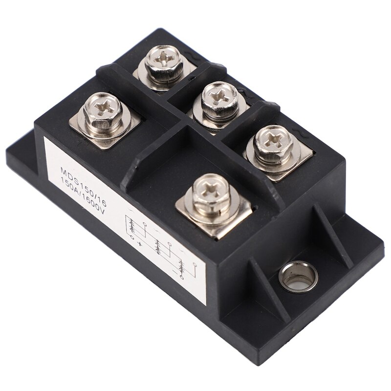 MDS150A 3-Fase Diode Bridge Rectifier 150A Amp 1600V Koper 150 Celsius 80X40x33mm Metal Case Diode Brug Controle