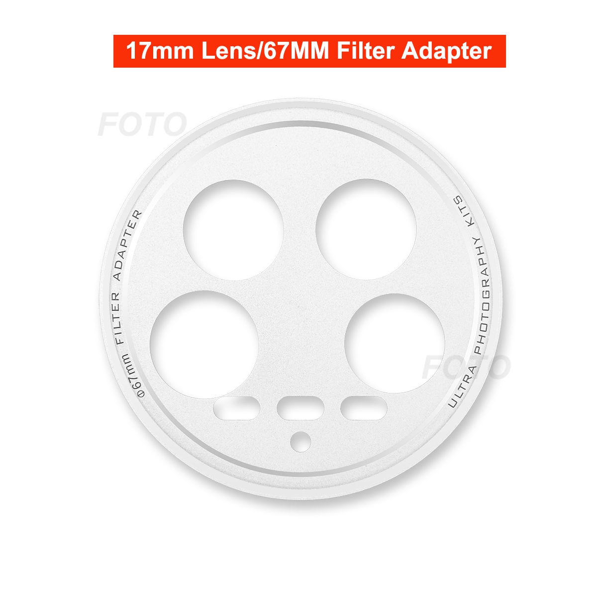 Fotorgear-Kit de fotografía para Xiaomi 14 Ultra, adaptador de lente de cámara de 17mm, anillo de filtro de 67mm, cubierta de lente de teléfono 14U: Azul degradado