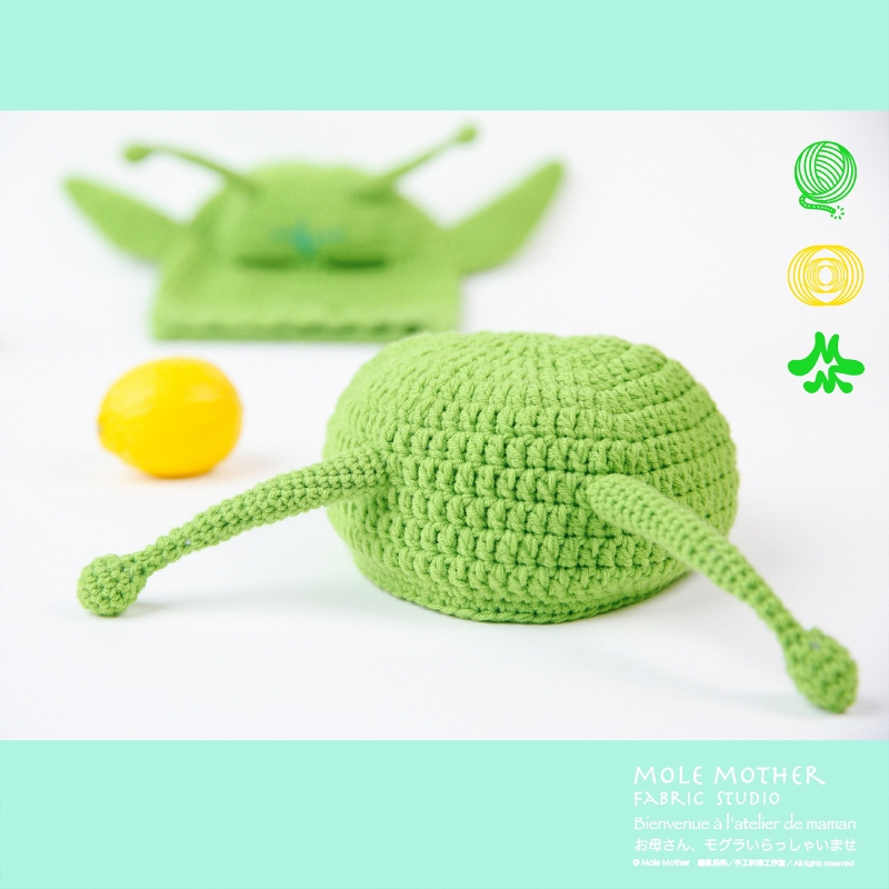 Mooie Alien Antenne Baby Hoed Gebreide Warme Effen Kleur Hoeden Decoratie