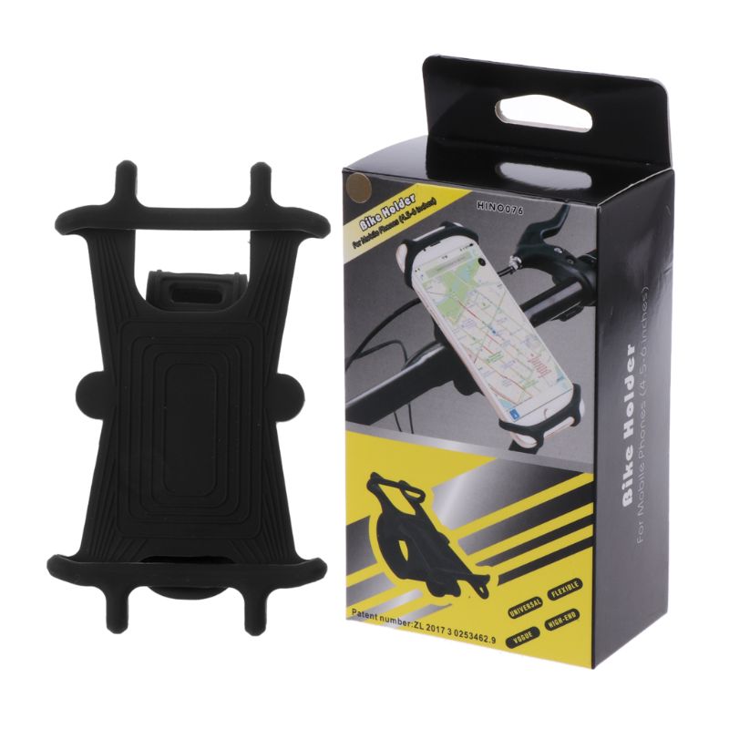 Baby Kinderwagen Zubehör Universal- Kinderwagen Silikon praktisch Halfter praktisch Halfter für Fahrrad Motorrad GPS Halterung: Schwarz