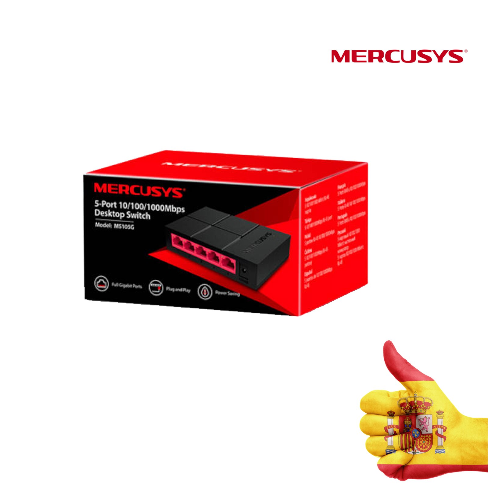 MERCUSYS SM108G 8-porta 10/100/1000M otto porte interruttore Ethernet