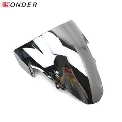 Windshield WindScreen For Suzuki GSXR GSX-R 1000 K3 2003 2004 GSXR1000 GSX R 1000R 03 04 Motorcycle Double Bubble Parts: Chrome