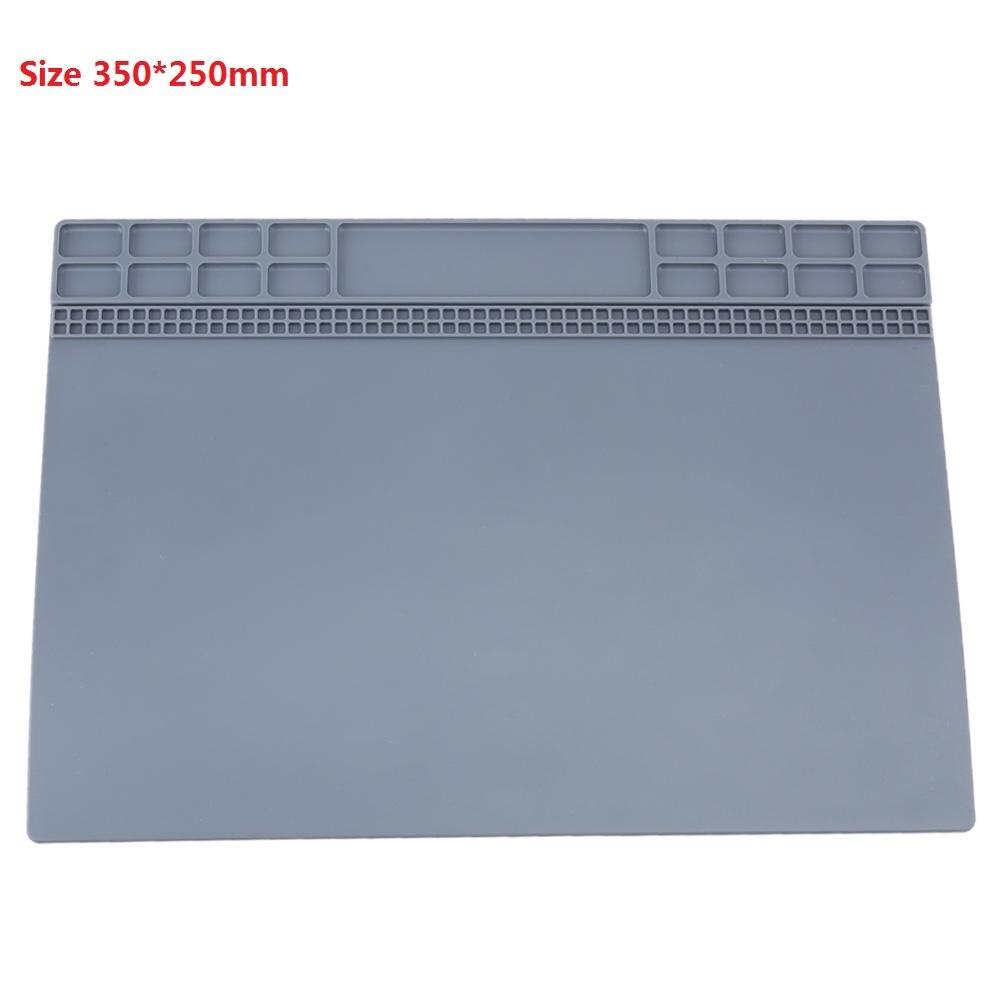 1pc Heat Insulation Silicone Soldering Station Pad Desk Soldering Mat For Welding Station Repair Maintenance Platform 405X305 mm: 06