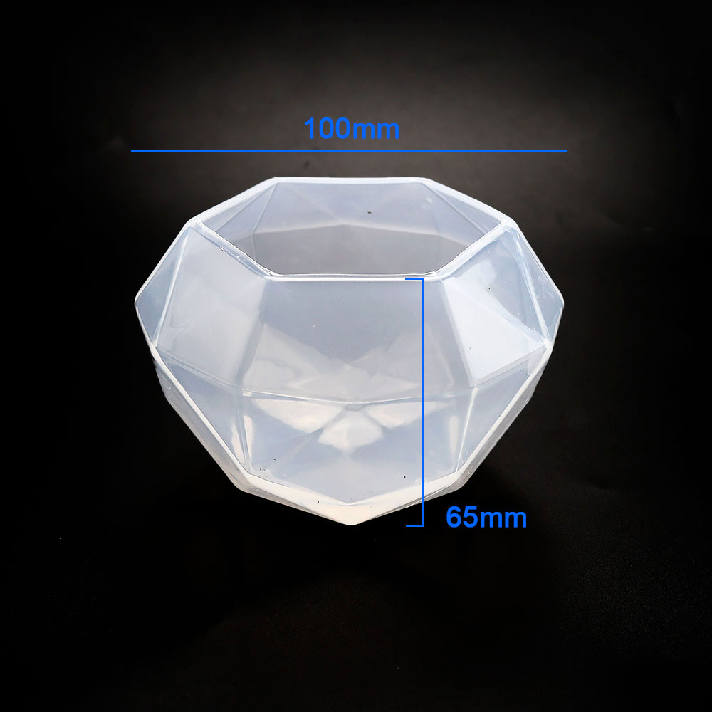 Moules en Silicone diamant pour bricolage amusant, bijoux, colliers, pendentifs, goutte de cristal, colle, résine, artisanat fait à la main, ornement de bureau