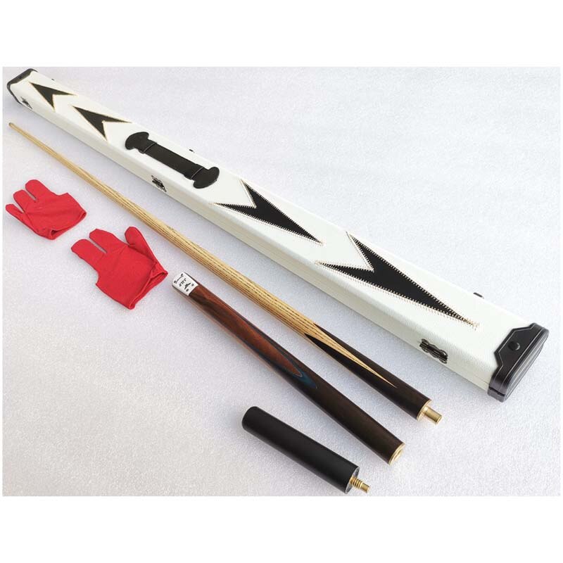 3/4-pc Handmade Snooker / Billiard Cue with leather wooden Case Kit