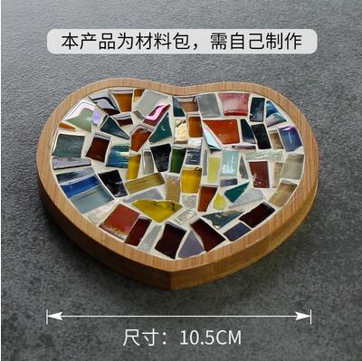 Bambus Herz Tasse Untersetzer Mosaik Untersetzer Tasse Matte Tischset Mosaik, Der eltern-Art DIY Handwerk Mosaik Werkzeug Bausatz: H