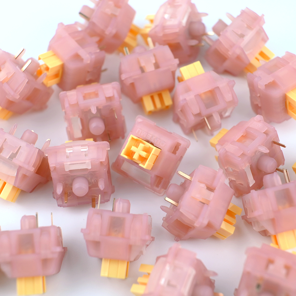 Outemu Silent Peach V3 Switches Lubed Update Silent Lemon V3 Switch Mechanical Keyboard Linear Tactile 5Pin Custom -swap DIY