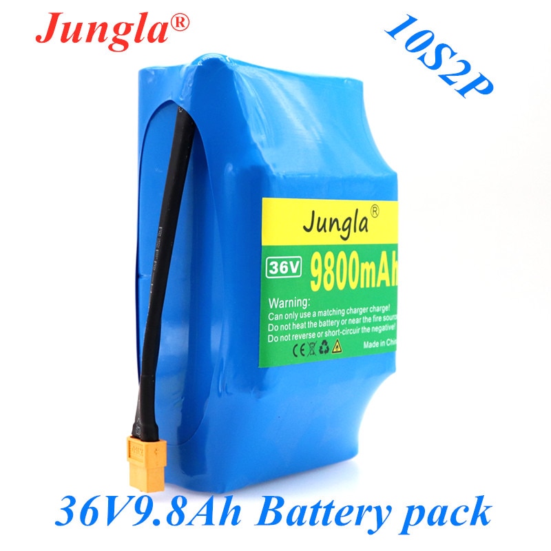 Batería recargable de iones de litio para hoverboard eléctrico, 10S2P, 36v, 100% mAh, 36v, 9.8Ah, 9800